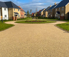 Addaset resin bound surfacing for new housing development
