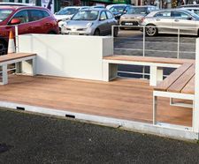 Parklets supplied to councils for town centre public realm areas