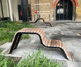 Contemporary seating for new public realm area near Tate Modern - on this page