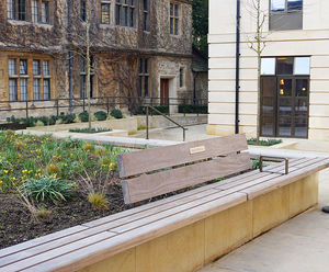 Outdoor seating and planters for Trinity College, Oxford