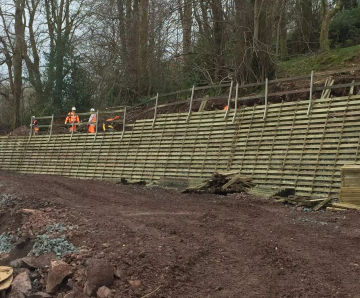 Permacrib - BBA-certfied timber crib gravity retaining wall system