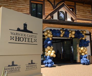Bi-parting automatic sliding entrance doors, Warwick Castle Hotel