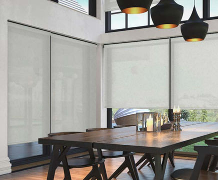 Oslo natural tone fabric for window blinds