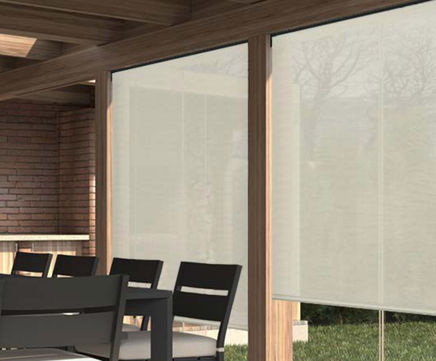 Pentagramma subtle and striped window blind fabric