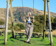 Timber play equipment encourages visitors to Loch Leven’s Larder