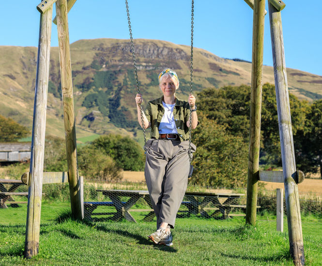 Timber play equipment encourages visitors to Loch Leven’s Larder