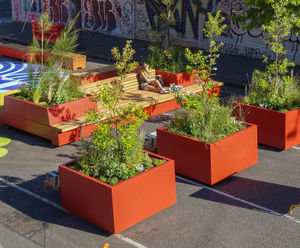 Movable street furniture for pop-up Park - Yarra City, Australia