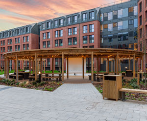 Street furniture for student accommodation - Morriss House, Nottingham