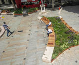 Seating and retaining planters for new pedestrianised area - on this page