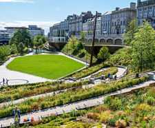Tree anchoring systems for regeneration of Union Terrace Gardens