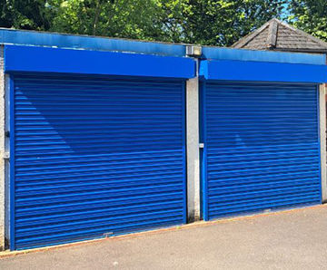 Industrial security roller shutters