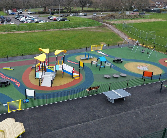 Creating a new inclusive play and sports area at Fareham Park