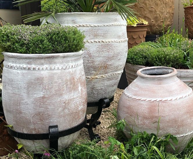 Mediterranean - lightweight fibreglass planters