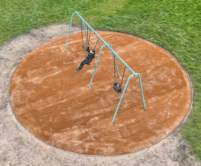 CocoTurf eco-friendly safe surfacing for play park - Leicester