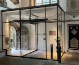 Discrete automation for glass entrance doors to historic chapel - on this page