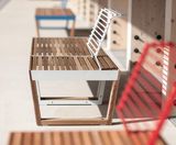 Egoe Dynamic A1-101 - contemporary steel and wood outdoor chair - on this page