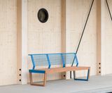 Egoe Dynamic A1-301 - contemporary steel and wood outdoor seat - on this page