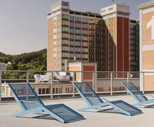 Egoe Dynamic A1-2651 - contemporary steel outdoor chaise longue