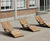 Egoe Dynamic A1-4561 - contemporary steel and wood chaise longue 0