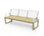 Egoe Dynamic A1-351 - contemporary steel and wood outdoor seat 0