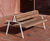 Egoe Classic E2-351 - steel and wood double-sided bench 0