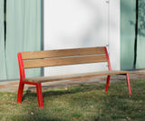 Egoe Classic E1-301 - contemporary steel and wood outdoor seat - on this page