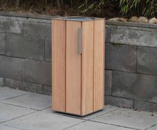 Egoe Classic E20-1101 - steel and wood litter bin (single)