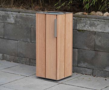 Egoe Classic E20-1101 - steel and wood litter bin (single)