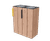 Egoe Classic E20-2101 - steel and wood litter bin (double) 0
