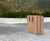 Egoe Classic E20-3101 - steel and wood litter bin (triple) 0