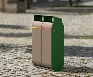Egoe Foundation O20-2411 - steel litter bin (double)