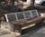 Egoe Foundation O1-4601 - steel and wood seat with integrated cycle rack 0