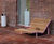 Egoe Fine Line I1-3481-10 - steel and wood double chaise longue 0