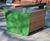 Egoe Fine Line I30-200E - steel and wood planter 0