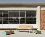 Egoe Fine Line I30-500E - steel and wood planter - on this page