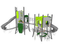 Pentagon Helix - metal multiplay unit with 2 towers (29+ users)