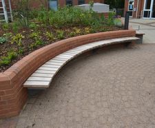 Spalding wall fixed bench