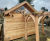 Timber garden room and pergola with green roofs 5