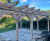 Timber garden room and pergola with green roofs 14