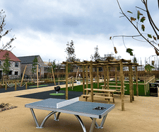 Inclusive play space complements housing development's aesthetics