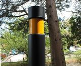 AUTOPA galvanised mild steel bollards, stepped - on this page