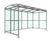 AUTOPA Badby - freestanding cycle shelter with PET roof and sides 2