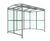 AUTOPA Badby - freestanding cycle shelter with PET roof and sides 1