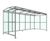 AUTOPA Badby - freestanding cycle shelter with PET roof and sides 3