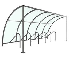 AUTOPA VS1 - cycle shelter with integrated cycle stands