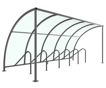 AUTOPA VS1 - cycle shelter with integrated cycle stands
