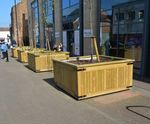Kensington timber planter
