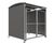 AUTOPA MM1 - lockable mild steel cycle shelter with mesh doors 3