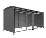 AUTOPA MM1 - lockable mild steel cycle shelter with mesh doors - on this page