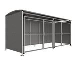 AUTOPA MM1 - lockable mild steel cycle shelter with mesh doors